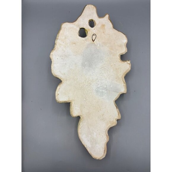 Vtg‎ MCM Chalkware Fruit Themed Plaster Wall Hanging Decor Kitchen - Picture 7 of 7